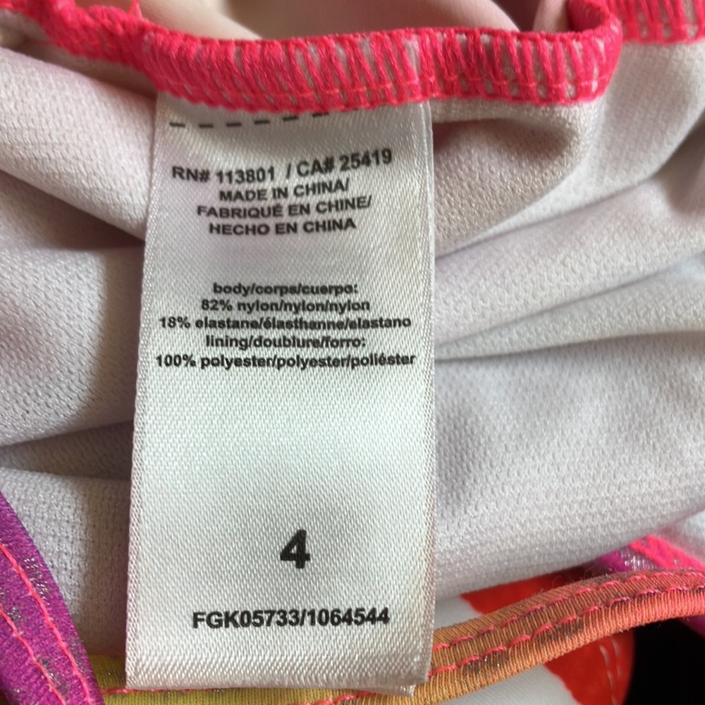 Girls’ multicolored snakeskin swimsuit - Picture 6 of 6